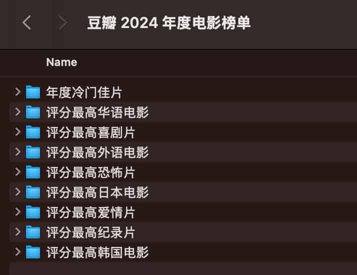 豆瓣 2024 年度电影榜单